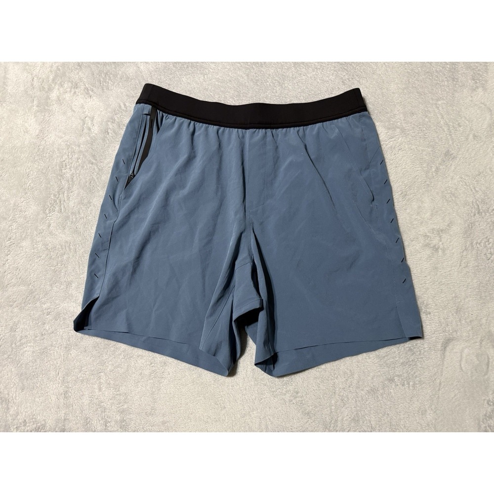 Ten Thousand Shorts Mens Large Blue The Interval Short 7" Athletic Gym Running